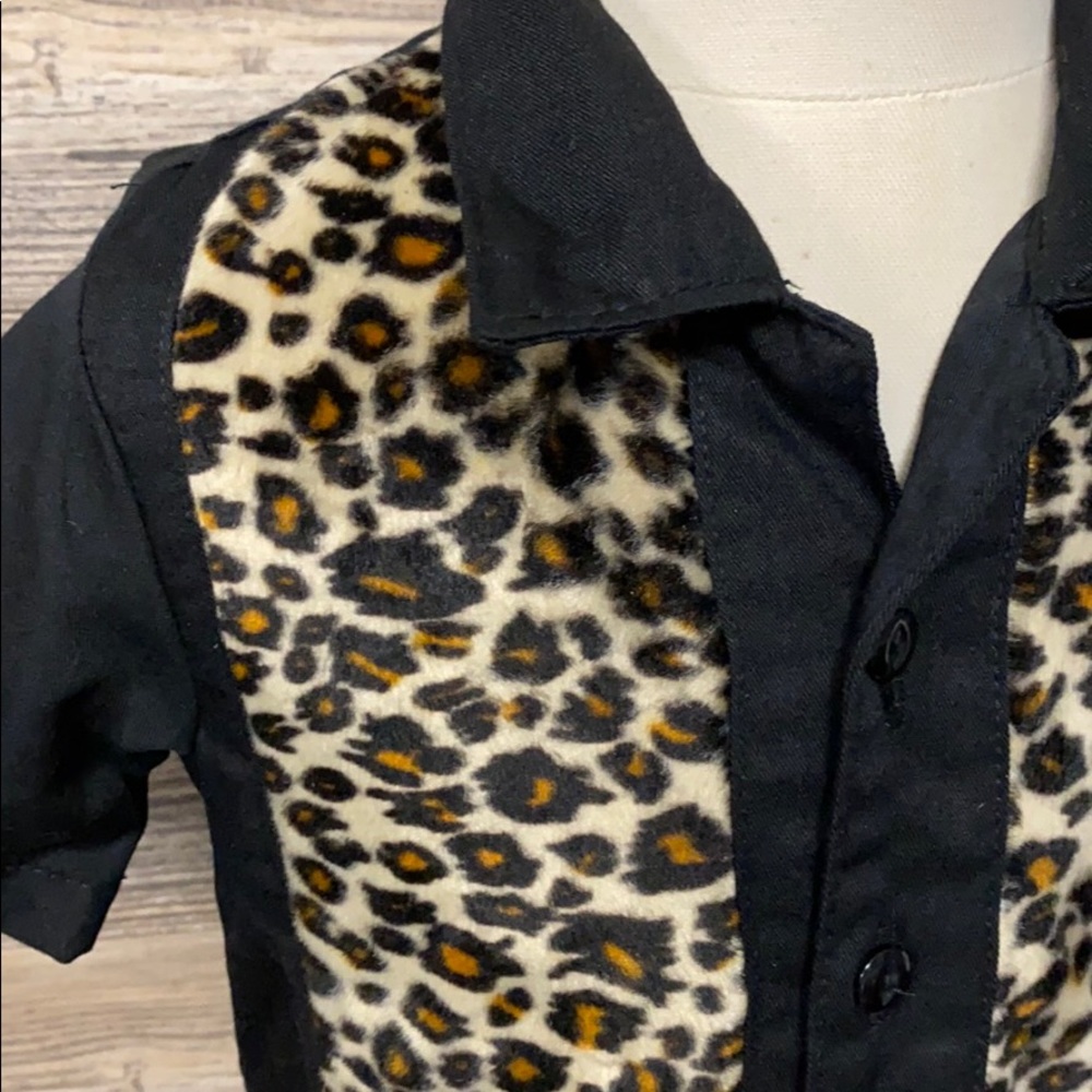Ready Steady GO! Boy's Leopard Panel Button Up NWT - Picture 2 of 4